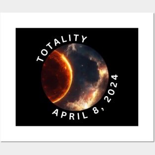 Solar Eclipse Totality April 8, 2024 Posters and Art